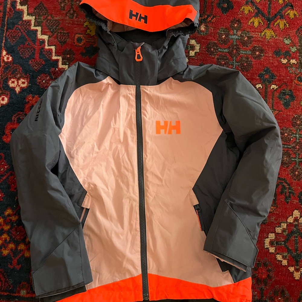 Helly Hansen ski jacket. Pink and charcoal grey.